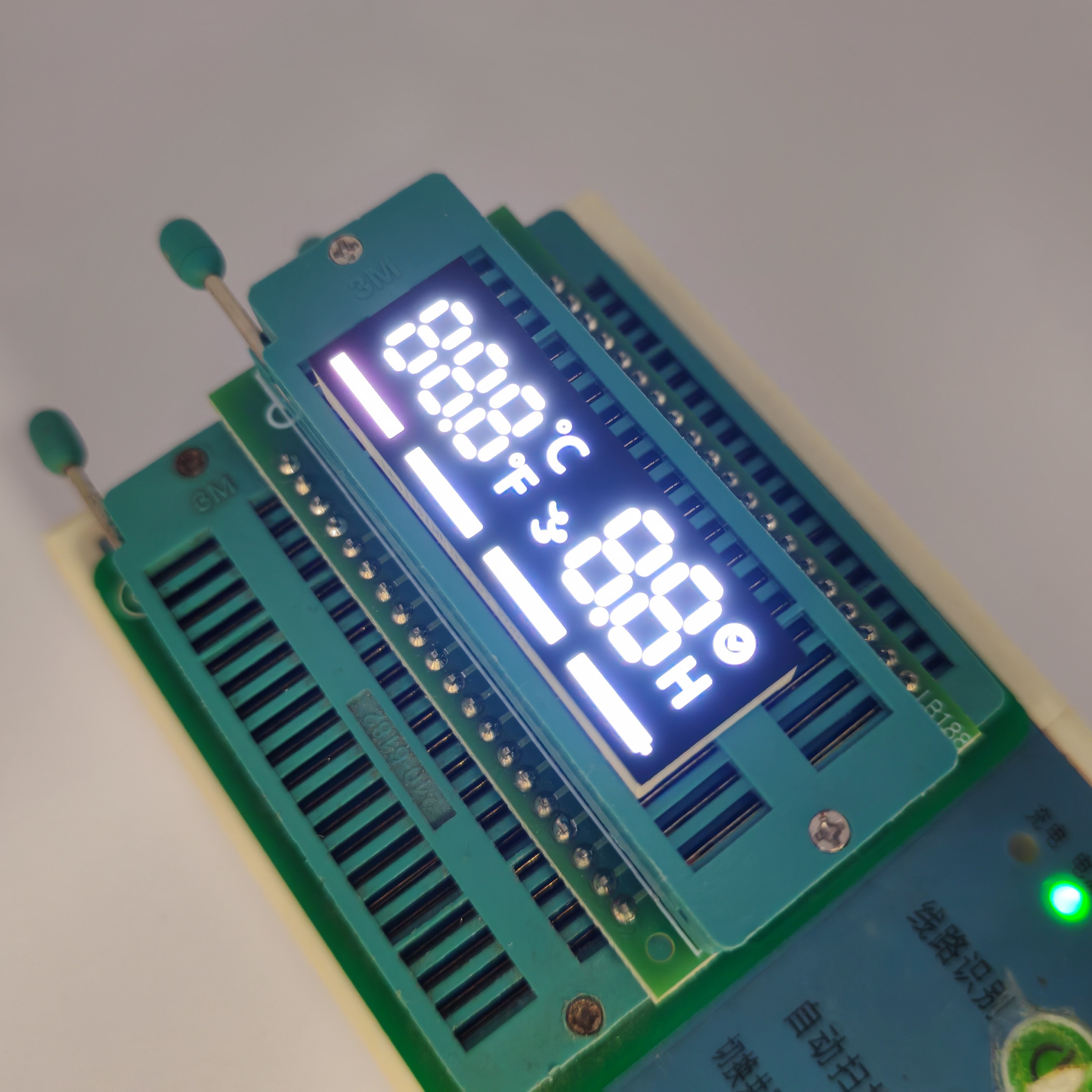 Digital Clock Timer Module Red Led Ultra White/Red 7 Segment LED Clock Display Module for Automotive Time ...