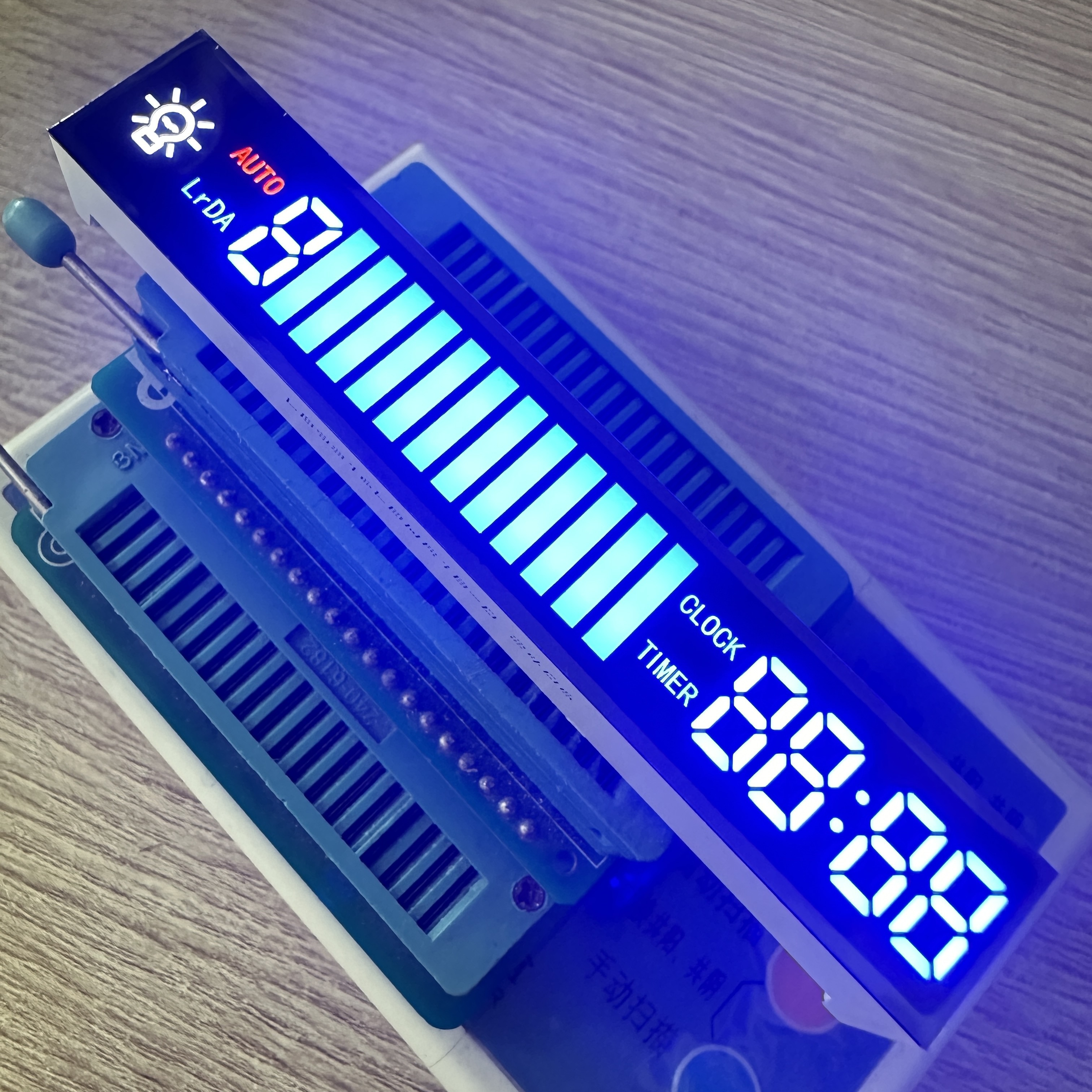 Custom Bright Multi-Color (Blue/White/Red) 7-Segment LED Display for ...