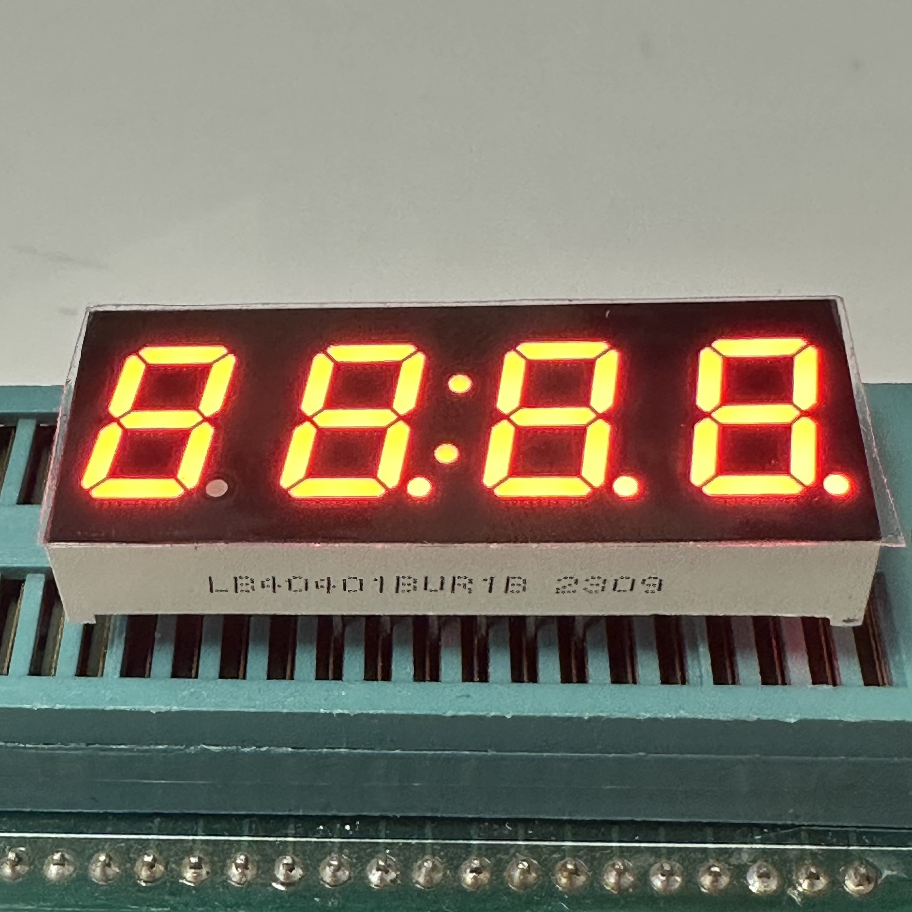 Super Bright Yellow 4 Digit 7 Segment LED Display Common Cathode