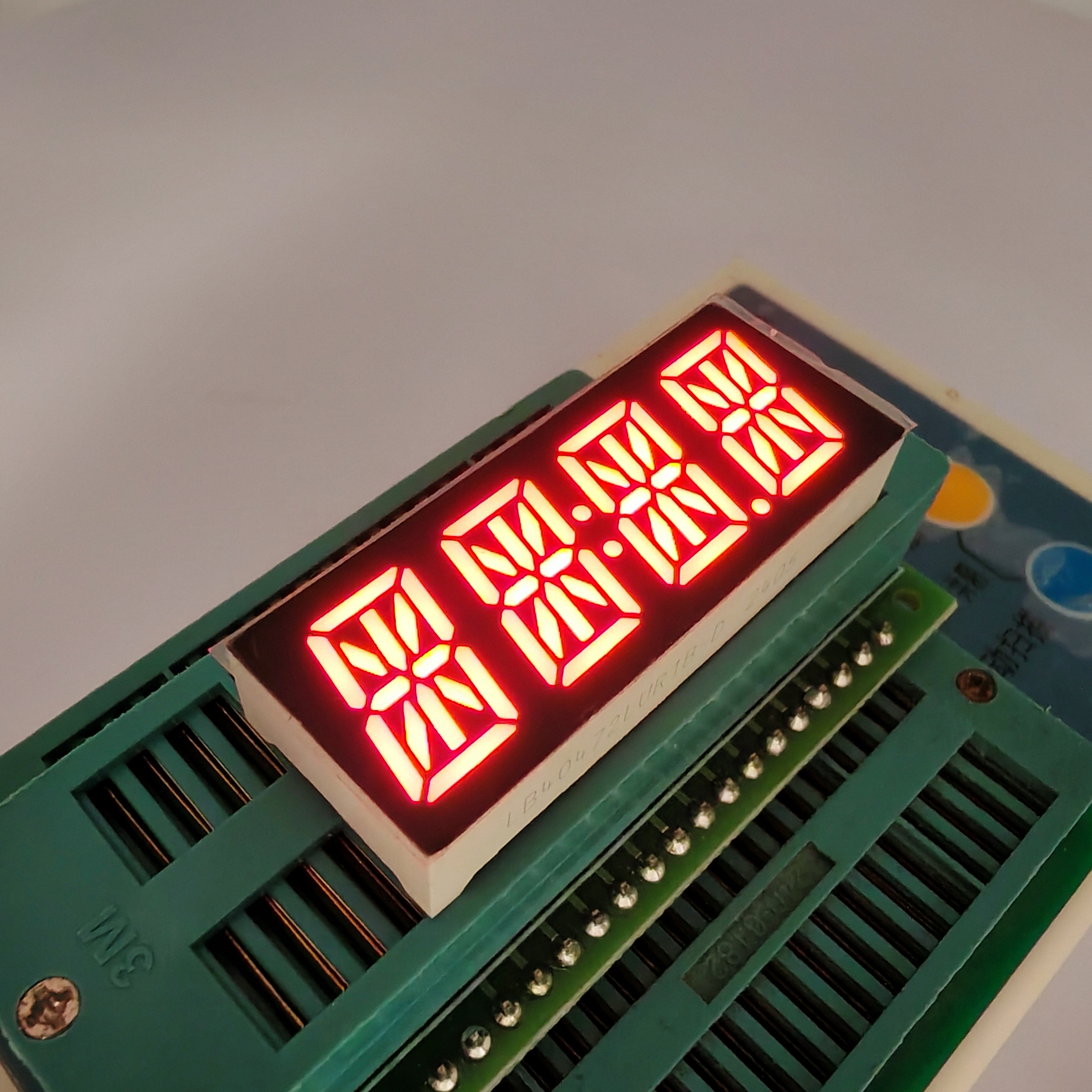 Ultra Bright Red 14-Segment LED Display - 4-Digit Alphanumeric