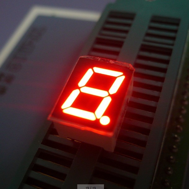 Single Segment Led Single Digit 7 Segment Led Display Common Anode Ultra bright red 14.2mm ...