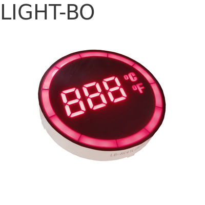 Round Shape Common Cathode 7 Segment Display Easy Assembly For Temperature Controller