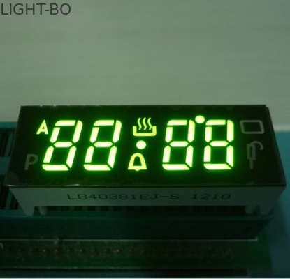 Black Face Numeric LED Display , 7 Segment 4 Digit Display With 120C Operating Temperature