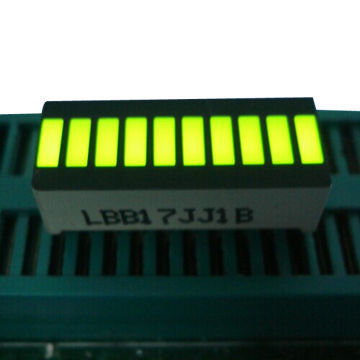 Good price Yellow 10 LED Light Bar with 10 Segment LED Display in Compact 25.4 x 10.1 x 7.9mm Size online