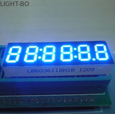Good price Ultra Bright Blue 6 Digit 7 Segment LED Display 0.32 Inch With Black Surface online