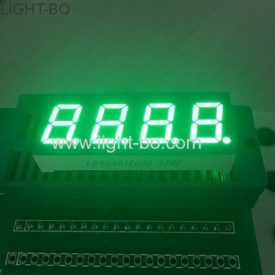 Four Digit 7 segment Numeric LED Display 0.4 inch pure green for temperature control