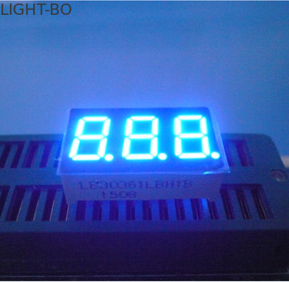 Good price 0.36 Inch Numeric LED Display , Blue 3 dight 7 Segment Led Display 80mcd - 100mcd online