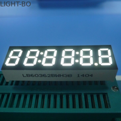 6 Digit 7 Segment LED Display , Ultra Bright White LED Clock Diplay 0.36 Inch
