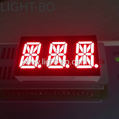 Three Digit 0.54inch RED 14 Segment LED Display Anode For Industrial