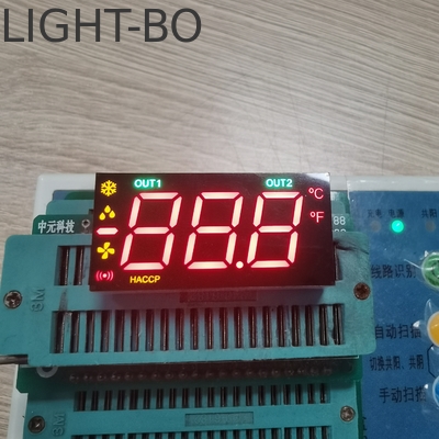 Multicolour Custom 3digit 7segment Led Display Common Cathode Single Row Pin