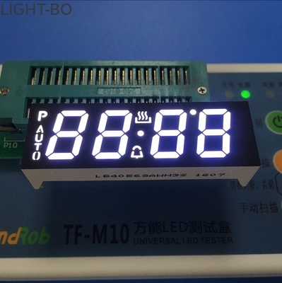 Ultra White Custom LED Display , 4 Digit Seven Segment Display Common Anode For Oven Timer