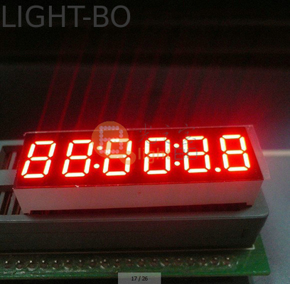 Good price 6 Digit Size LED Clock Display with Wavelength of 515-525nm and Electricity Power Source online