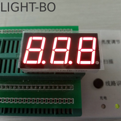 Black Numeric Digit Display with Through-hole Mounting and Background Color