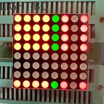Common Anode Stabler Performance 3mm 8*8DOT Matrix LED Display Bi-Colour Red/Greenfor Moving Signs