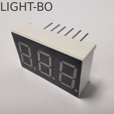 Common Anode Super Bright Amber 7 Segment 3 Digit 9.2mm LED Display for Panel Meter