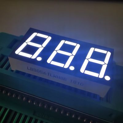 Ultra Bright White  14.2mm 3 digit Common Cathode 7 Segment LED Display for Temperature Controller