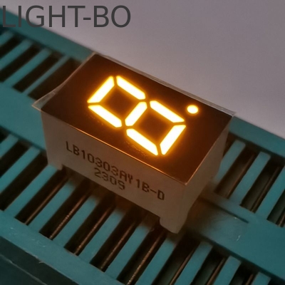 Amber color 7.62mm Single Digit 7 Segment LED Display common anode