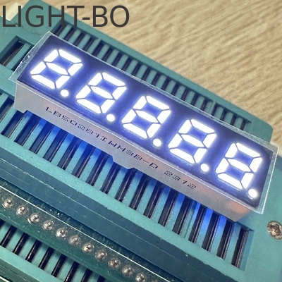 5 Digit 7mm 7 Segment LED Display Common Anode Ultra Bright White for Frequency Converter