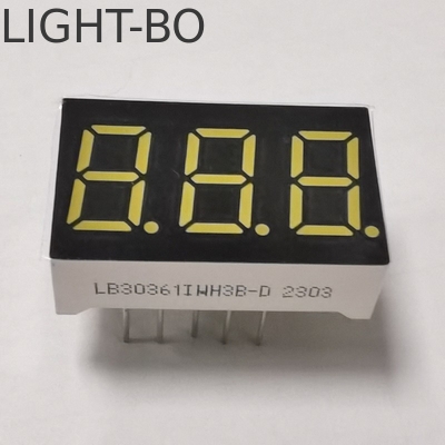 Ultra Bright White 3 Digit 7 Segment LED Display 0.36