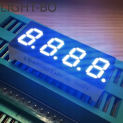 White 7.62mm 4Digit 7 Segment LED Display Common Anode for Temperature Indicator