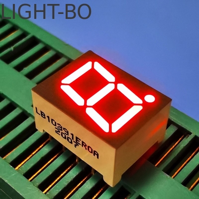LED Display Common Anode Super Bright Red Single Digit 0.39inch 7 Segment for Instrument Panel