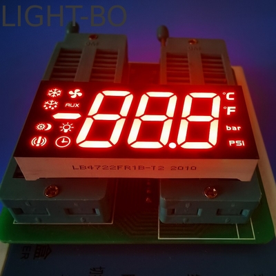 3 Digit 7 Segment Common Anode Super Bright Red LED Display for Refrigeration Control Panel