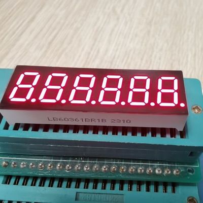 High bright Red 6-digit 0.36-inch 7 Segment LED Display, Widely Used for Instrument Panel