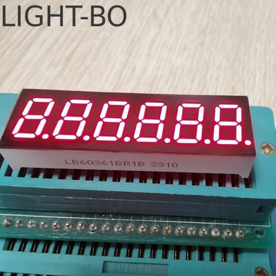 High bright Red 7 Segment LED Display 6 Digit 9.2mm Common Cathode for Digital Countdown Timer