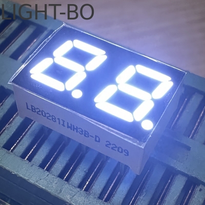 Super Bright White 2 Digit 7mm 7 Segment LED Display Common Cathode for Home Appliances