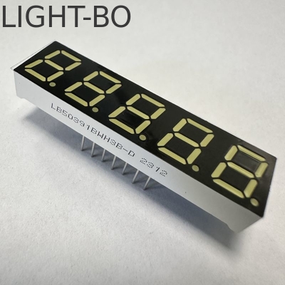 Ultra White 7 Segment LED Display 5 Digit 0.39inch Common Anode for Digital Indicator