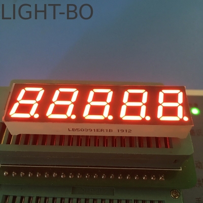 7 Segment LED Display 0.39inch 5 Digit Common Cathode Super Bright Red for Digital Frequency Convertor