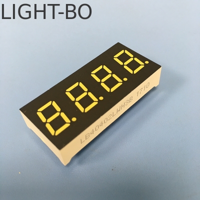 4 Digit 0.4inch 7 Segment Ultra White LED Display Common Anode for Accurate Instrument Monitoring