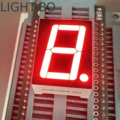 Ultra Bright Red Single Digit 0.8inch 7 Segment LED Display Common Cathode for Digital Indicator