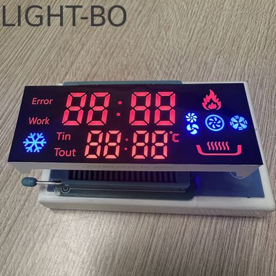 Customized Ultra Red/Blue 7 Segment LED Display for Gas Cooker Controller
