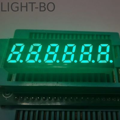Green Small Size 6 Digit 7 Segment LED Display Common Cathode for Frequency Converter