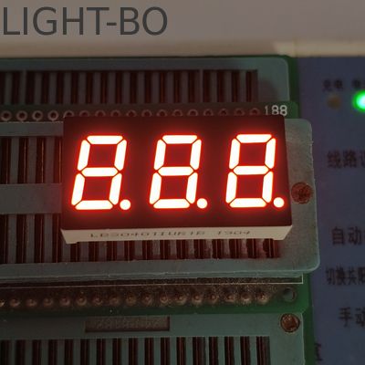 0.4 Inch Ultra Bright Red 7 Segment LED Display Triple Digit Common Anode