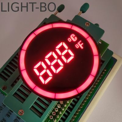 Round Common Anode 7-Segment LED Temperature Display Controller