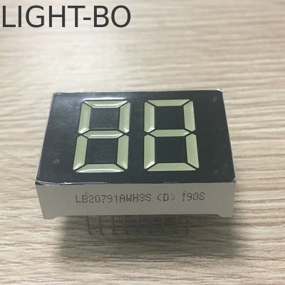 Good price Ultra bright Red Common Anode 20mm White 2 Digit 7 Segment LED Display online