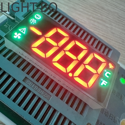 Red/Pure Green LED Display 7 Segment 17mm common cathode for Digital Refrigeration Systems