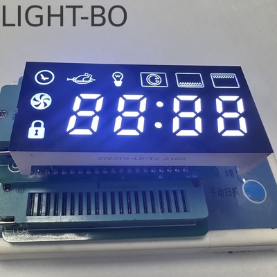 Pure White 7 Segment LED Display 4 Digit Common cathode for Oven Timer Control