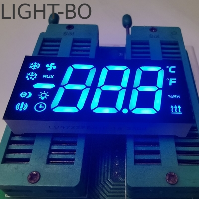 Ultra Bright Blue Triple Digit 7 Segment LED Display Common Cathode for Refrigerator Controller