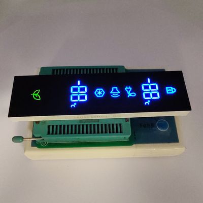 Ultra Blue/Green Common Cathode 7-Segment LED Display for Refrigerator Controllers