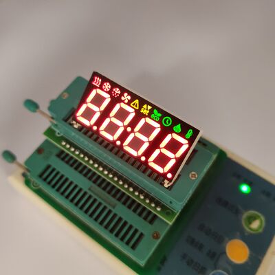 Tri-Color Status Display for AC Controllers: 4-Digit 7-Segment LED (Red/Yellow/Green)