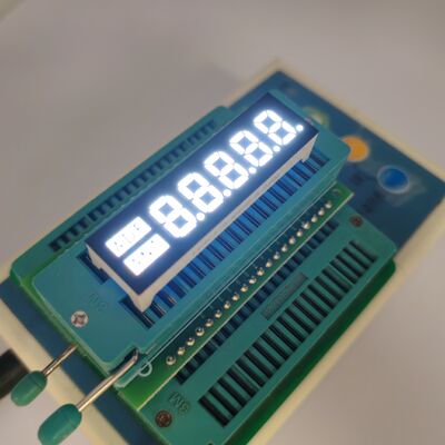 4-Digit Ultra-Bright White LED Clock Display for Home Appliances