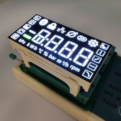 Customizable White & Green LED 7-Segment Display for Electric Scooters