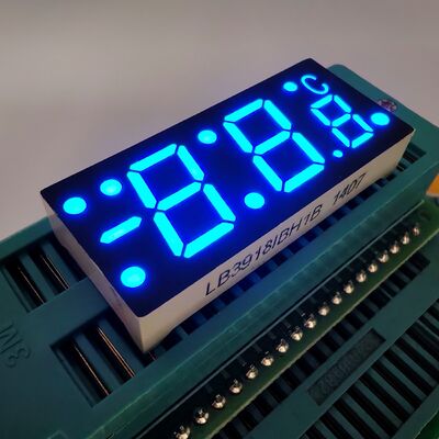 7 Segment Custom Blue LED Display for Temperature Indicator