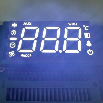 Customized Ultra Bright White 3 Digit 7 Segment LED Display Common Cathode with Minus Sign for Temperature Control