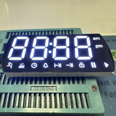 Customized Ultra Bright White 4 Digit 0.67 inch Common Cathode 7 Segment LED Display for Ovens