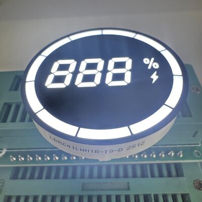 Ultra Bright White 3 Digit 7-Segment Common Cathode LED Display for Electric Vehicle Charger