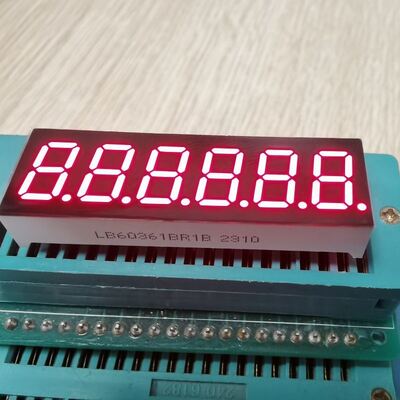 Super Bright Red 9.2mm 6 Digit 7 Segment LED Display Common Anode for Digital Countdown Timer